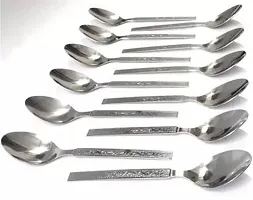 Stainless Steel Tea Spoon/Coffee Spoon/Sugar Spoon Set of 24, Spoon Size - 16Cm (Thickness: 2 mm) (Set of 24) TN-1-thumb3