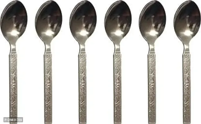 Stainless Steel Spoons, Set of 24, PCS, (16cm L), Combo offer contains 24 pc stainless steel spoons Spoons made from Food Grade High Quality Stainless Steel (Set of 24)-thumb5