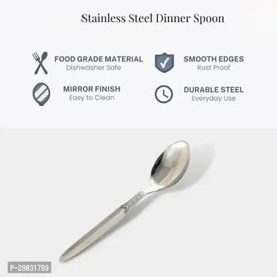 Stainless Steel Spoons, Set of 24, PCS, (16cm L), Combo offer contains 24 pc stainless steel spoons Spoons made from Food Grade High Quality Stainless Steel (Set of 24)-thumb4