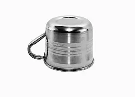 Stainless Steel Tea Steel Cup, Tea, Ideal for Serving Coffee and Tea Stainless Steel Finish Payali Set (Pack of 6, Silver) TN-3-thumb3