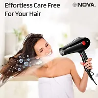 Combo of Nova Portable 1000 Watt  Hair Dryer With N0VA 6130 Hair Dryer Machine 1800 watt Salon Style with 2 Speed 3 Heat Settings (Pack of 2)-thumb2