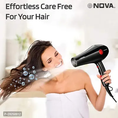 Combo of Nova Portable 1000 Watt  Hair Dryer With N0VA 6130 Hair Dryer Machine 1800 watt Salon Style with 2 Speed 3 Heat Settings (Pack of 2)-thumb3