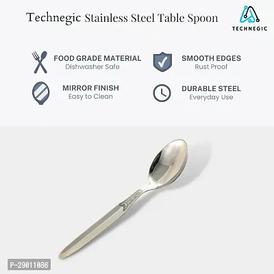 Stainless Steel Heavy Guage Kitchen Utencils Set of 6 Steel Plates, 6 Steel Cups and 6 Steel Spoons for Home, Kitchen, Dining, and for Multipurpose Use (Total Set of 18, Silver) TN-9-thumb3