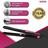 Nova NHS - 840 Selfie Hair Straightener for Women (Pink)-thumb1