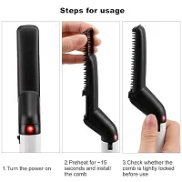Ascetic Men's Electric Hair Styler and Beard Straightener Comb for Modeling-thumb1