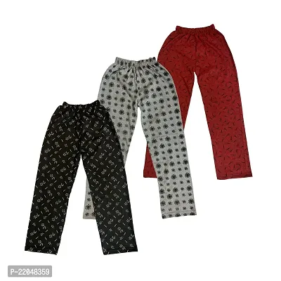 Girls All Over Printed Track Pant Pyjama Pack Of 3