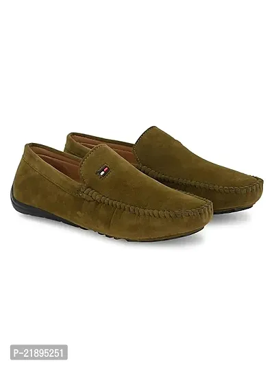 Stylish Fancy Designer Velvet Solid Loafers For Men-thumb0