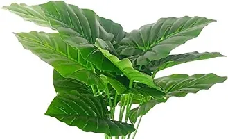 KAYKON Artificial Plant 12 Branch Fake Money Plant Leaves Without Pot for Home Decor - 45 CM-thumb3