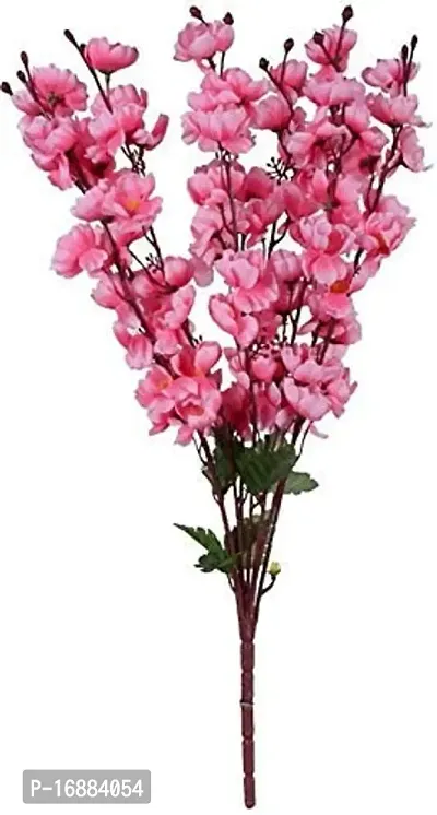 KAYKON Artificial Orchid Flower Bunch for Home Decor Flowers for Vase (Pink)