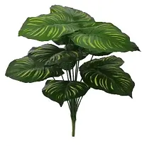 KAYKON Artificial Plant 12 Branch Fake Money Plant Leaves Without Pot - 45 CM-thumb2