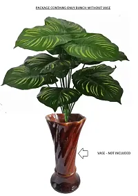 KAYKON Artificial Plant 12 Branch Fake Money Plant Leaves Without Pot - 45 CM-thumb3