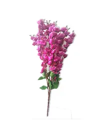 KAYKON Artificial Orchid Flower Bunch for Home Decor Flowers for Vase- (Purple)-thumb1