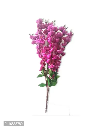 KAYKON Artificial Orchid Flower Bunch for Home Decor Flowers for Vase- (Purple)-thumb2