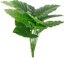 KAYKON Artificial Plant 12 Branch Fake Money Plant Leaves Without Pot for Home Decor - 45 CM-thumb2