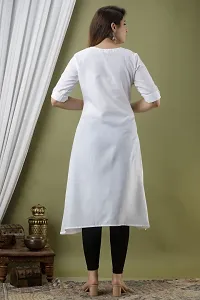 Attractive White Cotton Kurta For Women-thumb1