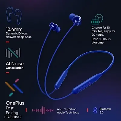 1+ Bullet z2 wireless bluetooth headphones black in colour-thumb0