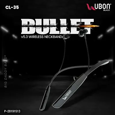1+ Bullet z2 wireless bluetooth headphones black in colour-thumb0