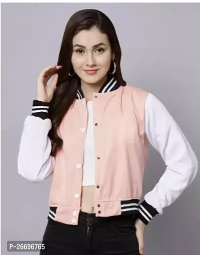 Elegant Cotton Blend Self Pattern Jackets For Women