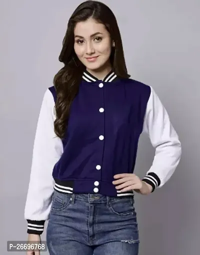 Elegant Cotton Blend Self Pattern Jackets For Women