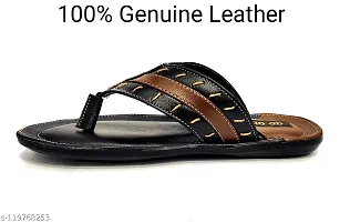 Leather Chappals For Mens Slippers and Leather Flip Flop For Mens-thumb3