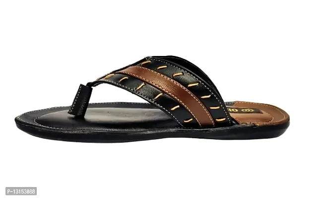 Leather Chappals For Mens Slippers and Leather Flip Flop For Mens-thumb0