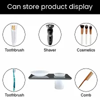 eonic Stainless Steel Soap Dish with Toothbrush Holder for Bathroom and Lavatory/Multipurpose Bathroom Accessories (Black)-thumb4