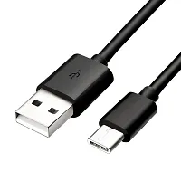 JAMA Type-C Male to USB High Speed Data SYNC Charging Cable Compatible with Samsung Galaxy Tab S5e, A8 Plus (2018), A80(2019) -Black-thumb2