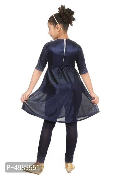 Buy Latest Beautiful Crepe Frock With Leggings For Girls Online In India At Discounted Prices