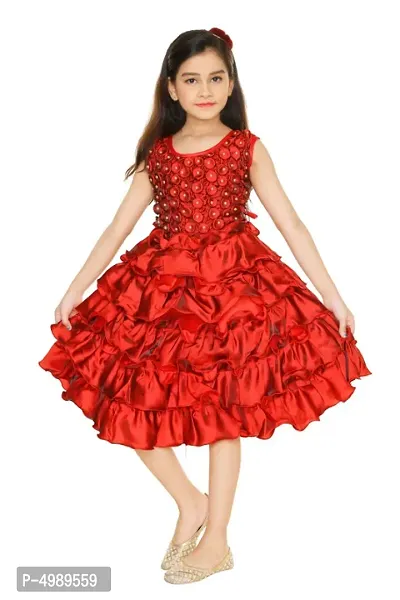 Latest Attractive Cotton Blend Frock for Girls-thumb3
