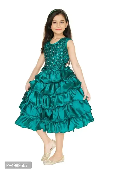 Latest Attractive Cotton Blend Frock for Girls-thumb3
