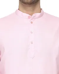 RYLEN Mens Cotton Kurta Pyjama (Pink, 42)-thumb4