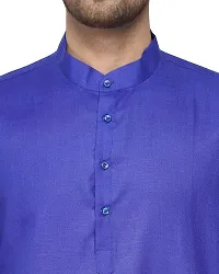 RYLEN Men's Kurta Pajama Magic Cotton (Royal Blue, 42)-thumb4