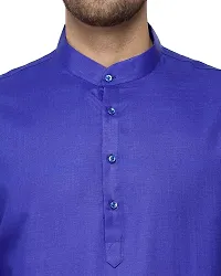 RYLEN Men's Kurta Pajama Magic Cotton (Blue, 38)-thumb3