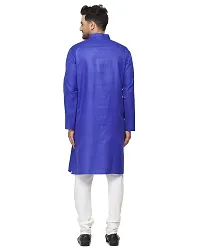 RYLEN Mens Cotton Kurta Pyjama (Blue, 38)-thumb4