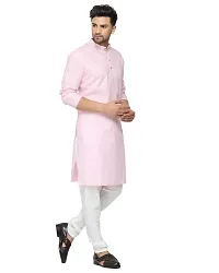 RYLEN Men's Magic Cotton Kurta Pajama (Pink, 38)-thumb2