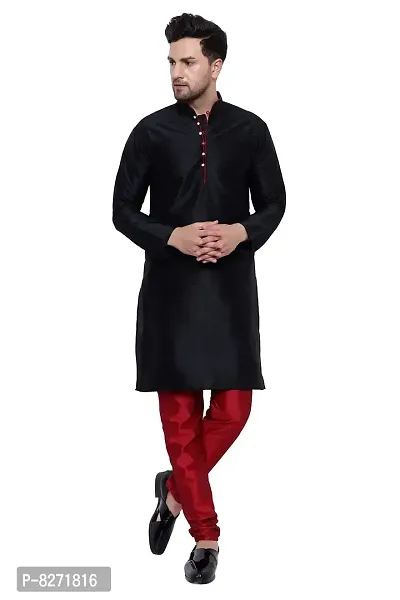 RYLEN SILK LUPPI KURTA PAJAMA-thumb0