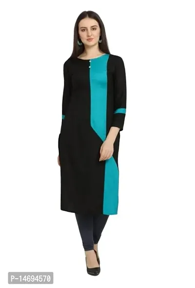 Stylish Rayon Dual Color Kurti-thumb0