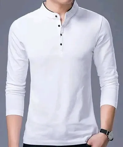 Stylish Solid T-Shirt For Men