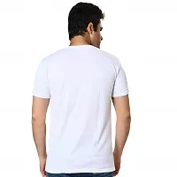 Reliable White Polyester Solid Round Neck Tees For Men-thumb2