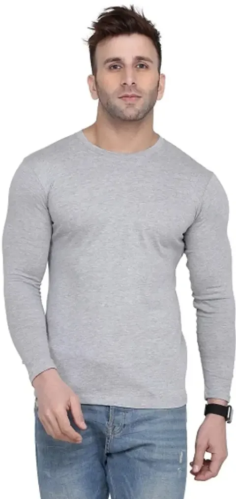 Reliable Solid Round Neck Tees For Men