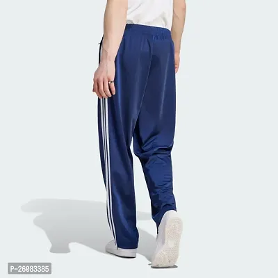 Classic Polyester Blend Solid Track Pants for Men-thumb2