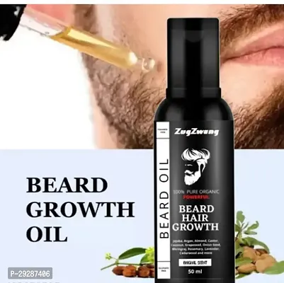 Beard Growth Oil For Faster Beard Growth With 10 Essential Oils For Mens, 50 Ml-thumb0