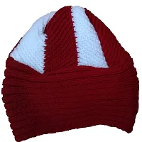 Kids Cap  for Kids Boys and Girls 0-6 Months age Group Multi-color(2 Caps, Maroon)-thumb3