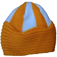 Kids Cap  for Kids Boys and Girls 0-6 Months age Group Multi-color(2 Caps, Yellow)-thumb3