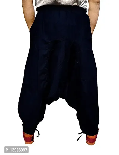 Fashion Passion India Men's Cotton Solid Harem Pants Yoga Trousers Hippie-thumb3