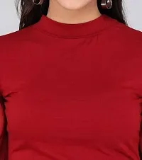 Whitewhale Women Casual Puff Sleeves Solid Top-thumb3
