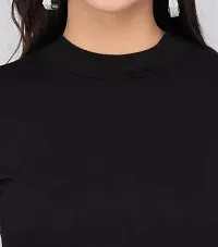 Whitewhale Women Casual Puff Sleeves Solid Top-thumb3