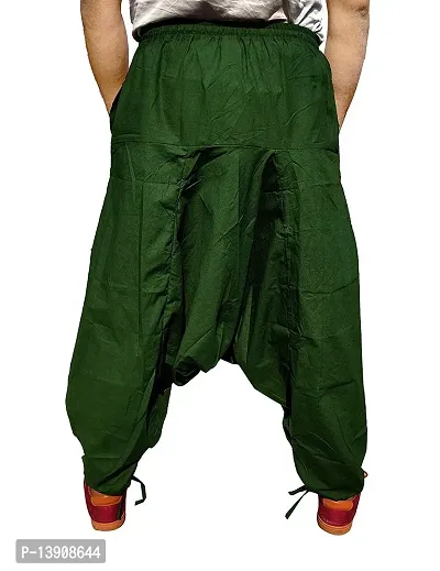 Fashion Passion India Men's Cotton Solid Harem Pants Yoga Trousers Hippie-thumb3