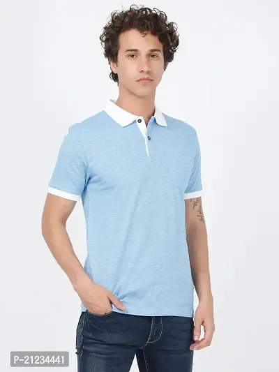 ECOLINE Clothing Eco-Friendly Men's 50/50 Blend Double Coloured Polo T-Shirt