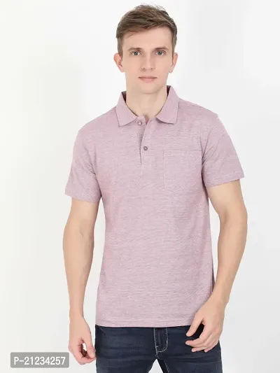 ECOLINE Clothing Eco-Friendly Men's 50/50 Blend Polo T-Shirt (Marron,XS)